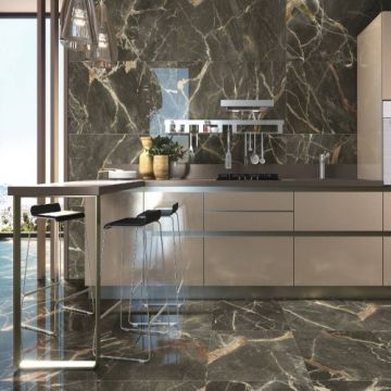 Gresie / Faianta Baldocer Riscal Brown Pulido, lucioasa - Dimensiune 60x120 cm