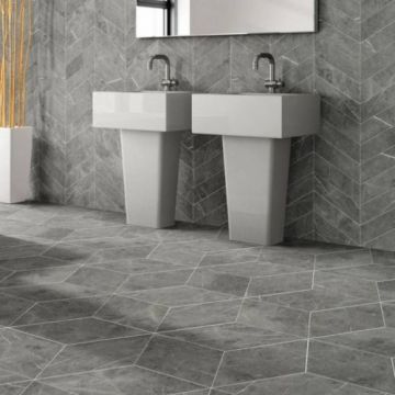 Gresie/Faianta Realonda Diamond Brume 70x40, mat - Culoare diamond brume chevron