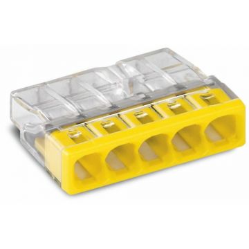 Clema 2273-205 Wago Leg Push 5P, 0.5-2.5 mmp. galben