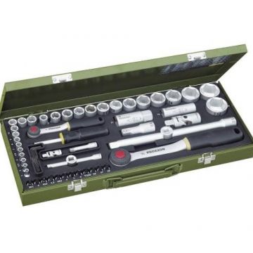 Trusa Chei Tubulare Proxxon 23040 de 1/4'' si 1/2'' 56 Piese