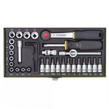Trusa Chei Tubulare si Biti 23080 Precision Engineer's Set (4 - 13MM) 36 Piese