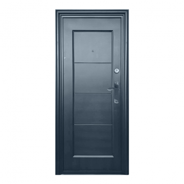 Usa metalica de intrare in apartament Nova pentru interior, tabla, deschidere stanga, culoare gri, 2020 x 880 mm