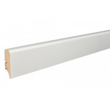 Plinta lemn P46 Alb Lacuit-Barlinek