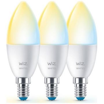 Bec 4.9W C37 E14 x3  Buc Wi-Fi RGBW   Alb
