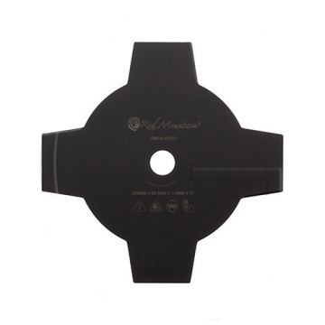 Disc Motocoasa, Grosime Lama 3 mm, Diametru Central 25.4 mm, Lungime Lama 300 mm, 4 Dinti, Red Mountain