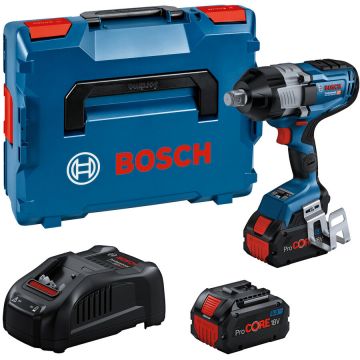 GDS 18V-1600 HC Masina de insurubat cu percutie + 2xacumulatori Li-ion 18V 8Ah + incarcator + valiza profesionala