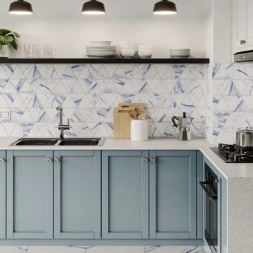 Gresie/Faianta Realonda Thassos Blue 48,5 x 28 cm , satinat - Dimensiune 48.5x28 cm