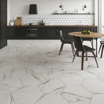 Gresie/Faianta Realonda Thassos Gold Hexagon 56x48,5 cm - Dimensiune 56x48,5 cm