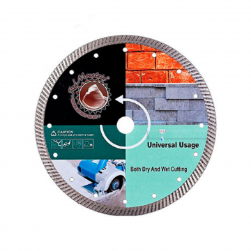 Panza Fierastrau Circular T.C.T pentru Materiale de Constructie - Debitare Calda, Umeda si Uscata, Diametru 230 mm, Dimensiunea segmentului: 10 mm