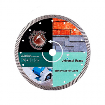 Panza Fierastrau Circular T.C.T pentru Materiale de Constructie - Debitare Calda, Umeda si Uscata, Diametru 230 mm, Dimensiunea segmentului: 10 mm