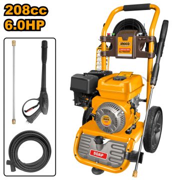 Aparat de Spalat cu Presiune turbojet pe benzina 6.0cp, 214 bar, Ingco GHPW2003E