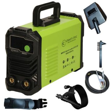 Aparat de sudura Craft-Tec ECO LED MMA 495A XL, 495A, cablu sudura 3m, functie anti-lipire, protectie la suprasarcina, Accesorii incluse