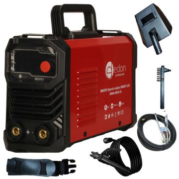 Aparat de sudura Edon SMART LED MMA 485A XL, 485A, cablu sudura 3m, diam.electrozi 1.6-5mm, functie anti-lipire