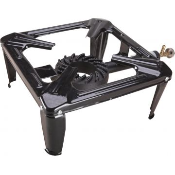 Arzator Gaz Pirostrie Patrat 4 kW, robinet alama, rezistenta 30kg, Evotools 681482