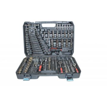 Trusa Chei Tubulare 13855  Chrome Vanadium 216  Piese  Negru