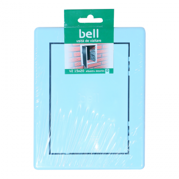 Usita vizitare, Bellplast, plastic, albastru deschis, 15x20 cm
