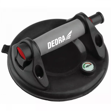 Ventuza geam Dedra DED06P30, pompa vid cu manometru, 200 mm, greutate suportata max. 120 kg