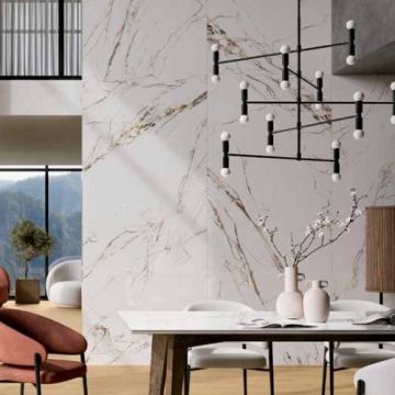 Gresie/Faianta Vitacer V-Slab 3D Tech Indah White Pulido 120x280 - Dimensiune 120x280