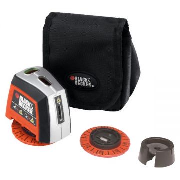 Black  Decker  BDL120 - Nivela laser cu puncte 3 m +/-1 mm/m - puncte laser geanta textila