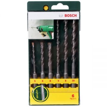 Bosch  2607019447 - Set burghie universale 5-10  mm tija SDS-Plus 6 bucati