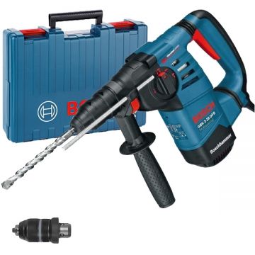 Bosch  GBH 3-28 DFR - Rotopercutor SDS-Plus 800 W 3.1 J mandrina interschimbabila valiza plastic