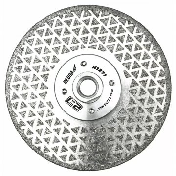 Disc diamantat continuu taiere slefuire uscata beton/ceramica Dedra H1271, 125 x 22.2 x 2.8 mm, 12250 rpm Disc diamantat continuu taiere slefuire uscata beton/ceramica Dedra H1271, 125 x 22.2 x 2.8 mm, 12250 rpm