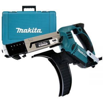 Makita  6842 - Masina de insurubat fara impact 470 W 4 mm tija hexagonala de 1/4 inch valiza plastic