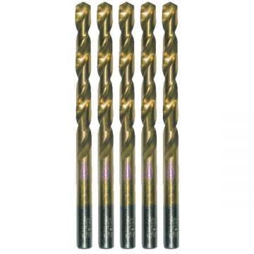 Makita  P-61313-5 - Set burghie metal HSS-TIN 10  mm tija cilindrica 5  bucati