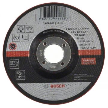 Bosch  2608602218 - Disc taiere metal 125x22.2x3 mm 1 buc