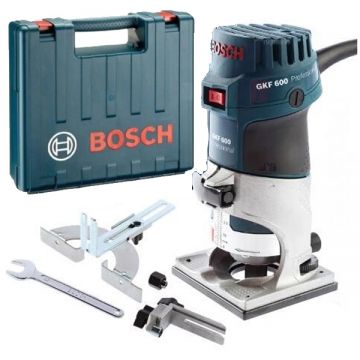 Bosch  GKF 600 - Masina de frezat 600 W 6 8 mm valiza plastic