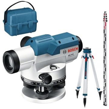 Bosch  GOL 32G + BT160 + GR500 - Nivela optica 120 m 32X +/-15 grade trepied mira valiza plastic