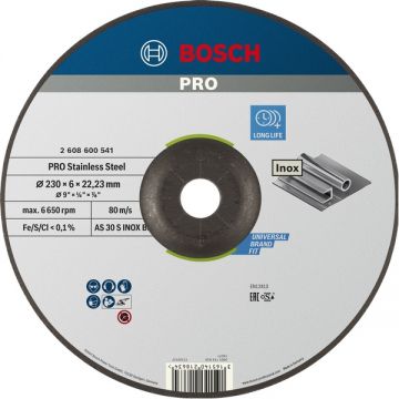 Bosch  PRO Stainless Steel - Disc polizare inox 230x22.2x6  mm