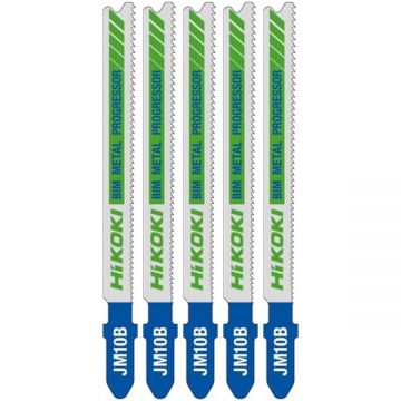 HiKOKI  JM10B - Set panze fierastrau pendular tija cu un prag de prindere (T) 91.5 mm metal taiere dreapta fina 5 bucati