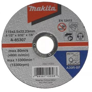 Makita  A-85307 - Disc taiere metal 115x22.2x2.5 mm 1 buc