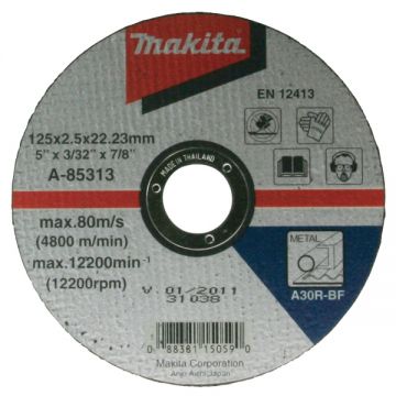 Makita  A-85313 - Disc taiere metal 125x22.2x2.5 mm 1 buc