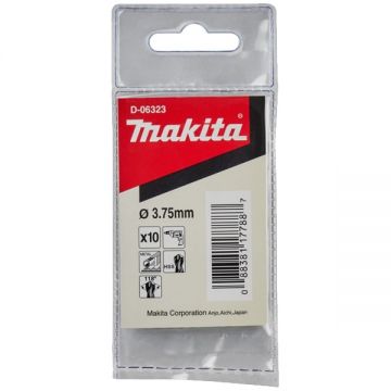 Makita  D-06323 - Set burghie metal HSS 3.75  mm tija cilindrica 10  bucati