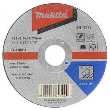 Makita  D-18661 - Disc taiere metal 115x22.2x2.5 mm 1 buc