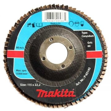 Makita  P-65143 - Disc lamelar profil convex 115x22.2 mm granulatie 60
