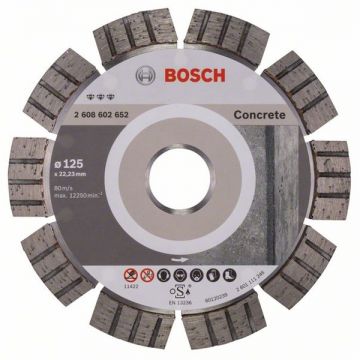 Bosch  Best for Concrete - Disc diamantat de taiere segmentat 125x22.2x2.2 mm taiere uscata