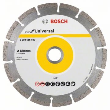 Bosch  ECO for Universal - Disc diamantat de taiere segmentat 180x22.2x2.2 mm taiere uscata