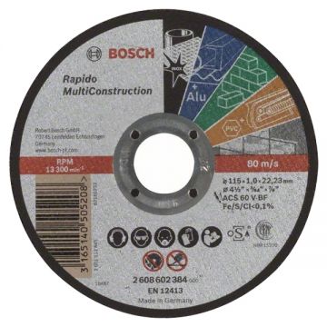 Bosch  Multi Construction - Disc taiere multimaterial 115x22.2x1 mm 1 buc