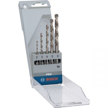 Bosch  PRO Metal HSS-G Hex - Set burghie metal HSS-G 2-6  mm tija hexagonala 5  bucati