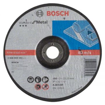 Bosch  Standard for Metal - Disc taiere metal 180x22.2x3 mm 1 buc