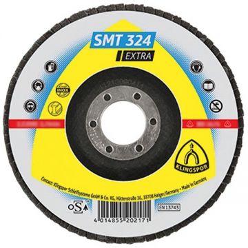 Klingspor  SMT 324 EXTRA - Disc lamelar profil convex 115x22.2 mm granulatie 40
