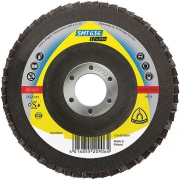 Klingspor  SMT 636 SUPRA - Disc lamelar profil convex 125x22.2 mm granulatie 40