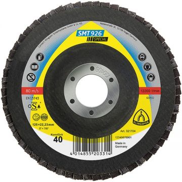 Klingspor  SMT 926 SPECIAL - Disc lamelar profil convex 125x22.2 mm granulatie 80