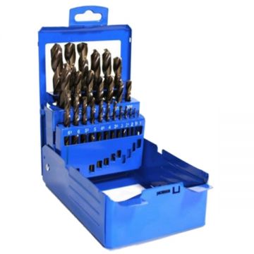 Makita  P-61818 - Set burghie metal HSS-CO 1-10  mm tija cilindrica 19  bucati