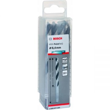 Bosch  2608577252 - Set burghie metal HSS-PointTeq 8.4  mm tija cilindrica 10  bucati