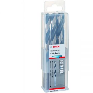 Bosch  2608577282 - Set burghie metal HSS-PointTeq 11.4  mm tija cilindrica 5  bucati