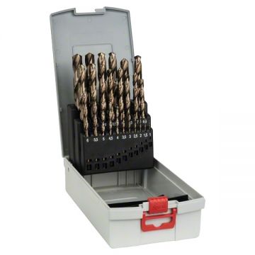 Bosch  2608587018 - Set burghie metal HSS-CO 1-13  mm tija cilindrica 25  bucati